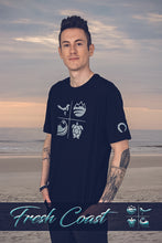 Load image into Gallery viewer, Men&#39;s Classic Crew-Neck Crosshair Graphic Tee - Black/Granite
