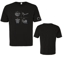 Load image into Gallery viewer, Men&#39;s Classic Crew-Neck Crosshair Graphic Tee - Black/Granite
