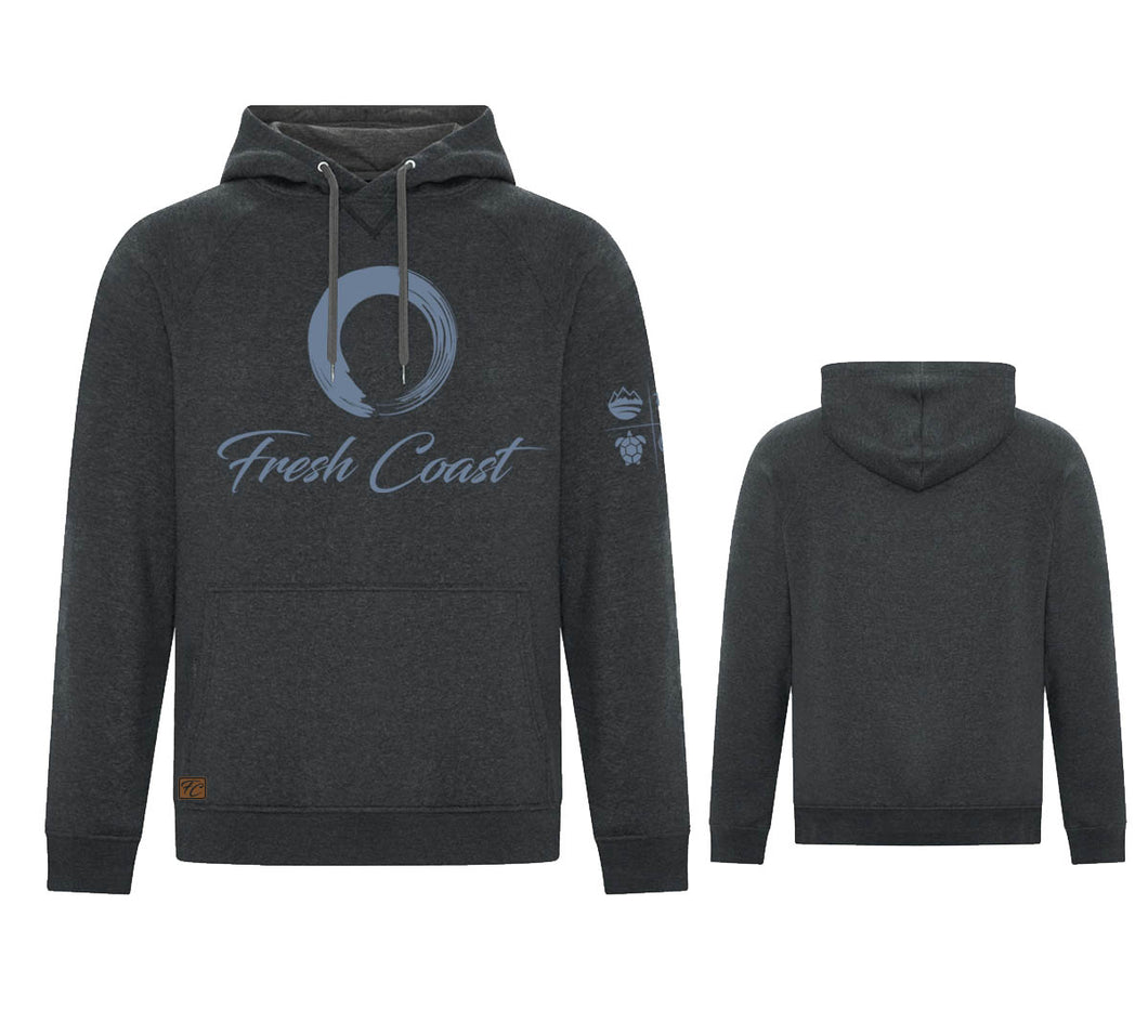Men's Vintage Classic Signature Hoodie - Charcoal/Blue Shark