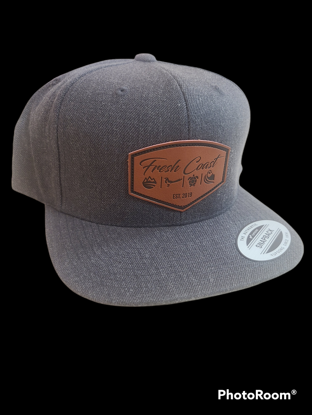 The Classic Flat Brim - Dark Grey/Black